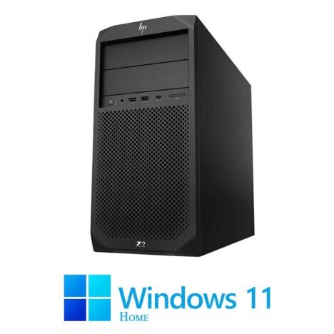 Workstation HP Z2 G4 Tower, Octa Core i7-9700, 32GB DDR4, RTX A2000, Win 11 Home